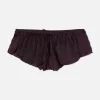 Culotte Légère En Satin Avec Finitions En Dentelle