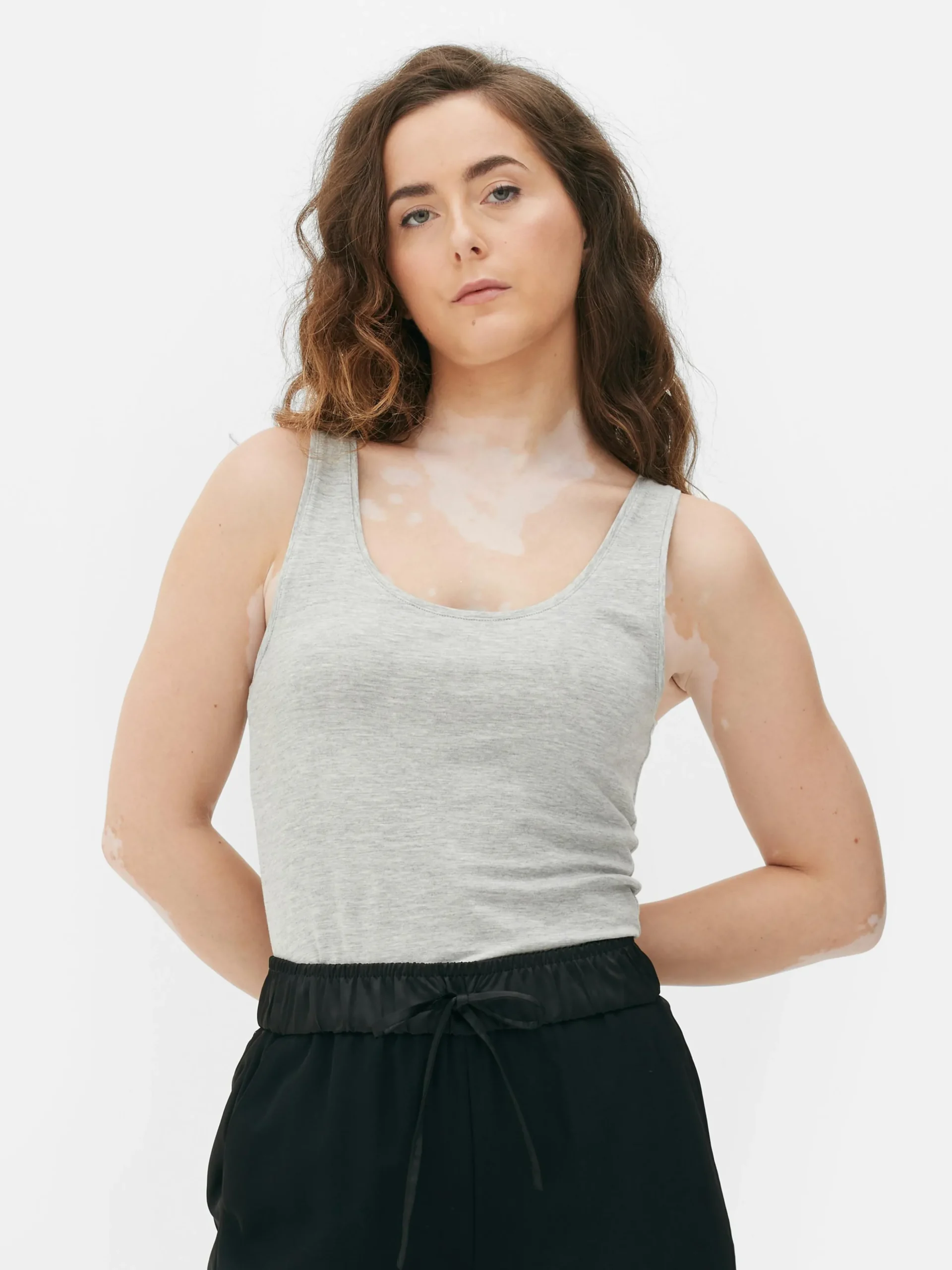 Débardeur Décolleté En Tissu Stretch