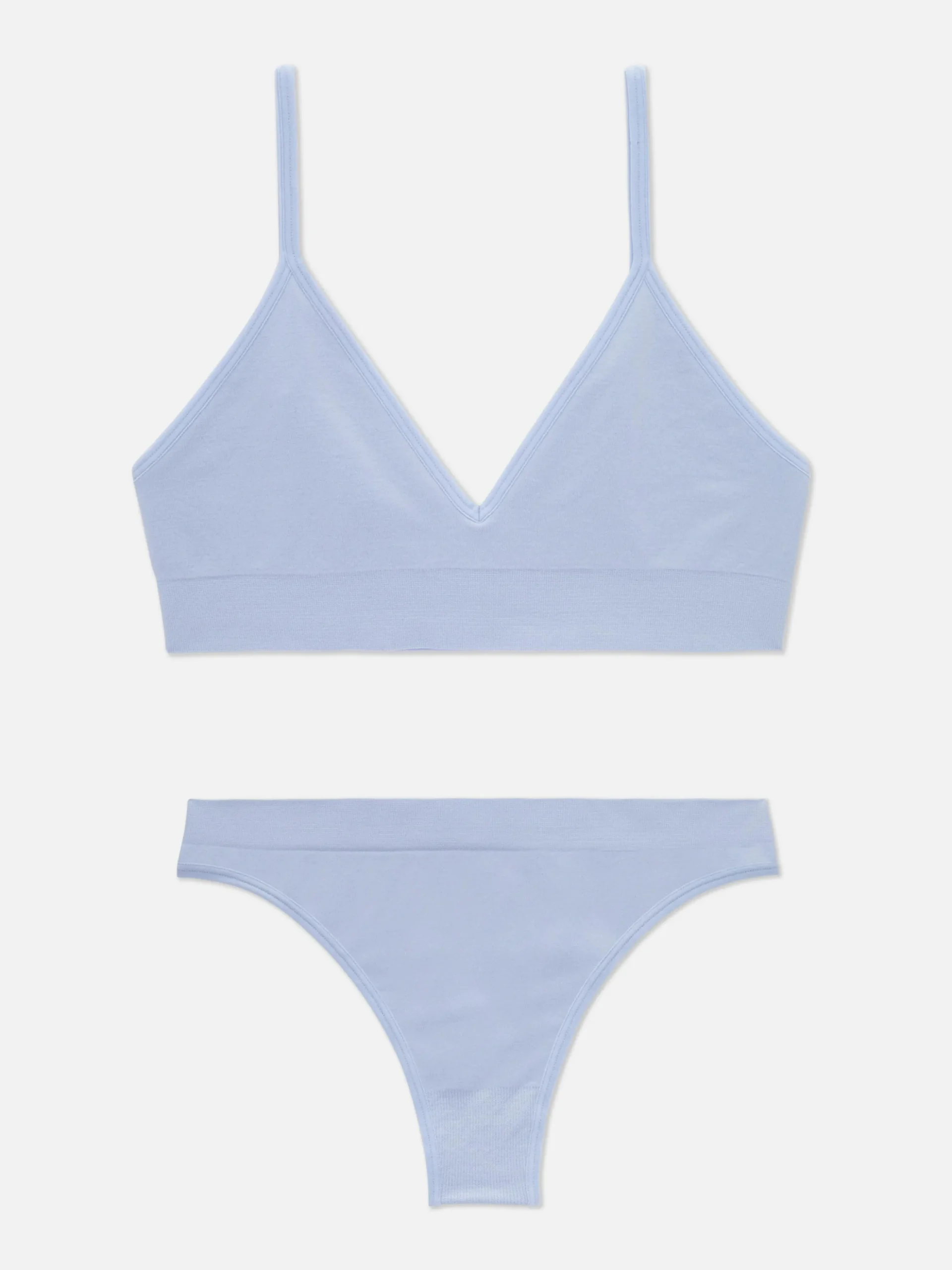Ensemble Brassière Triangle Et String Sans Couture