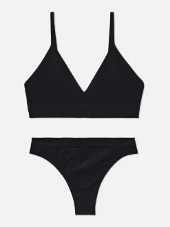 Ensemble Brassière Triangle Et String Sans Couture