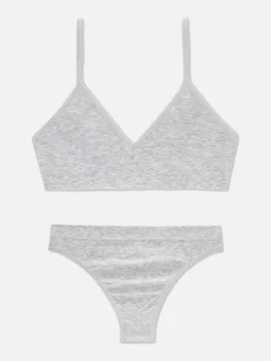 Ensemble Brassière Triangle Et String Sans Coutures