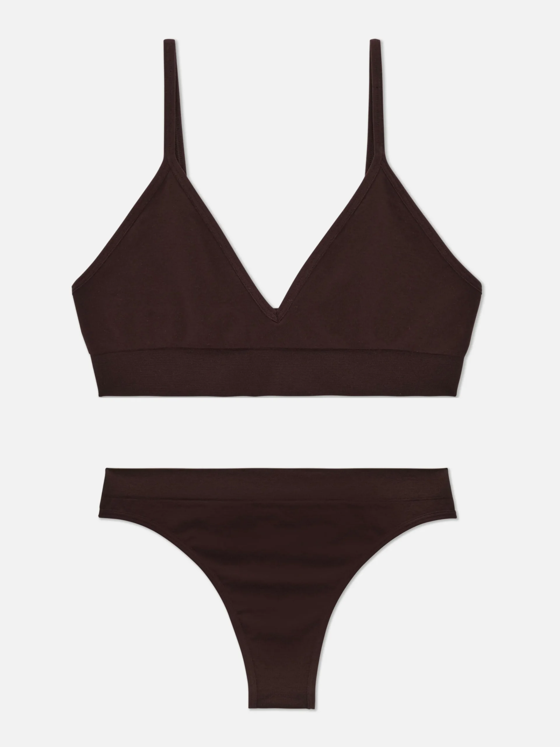 Ensemble Brassière Triangle Et String Sans Couture