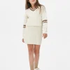 Ensemble Coordonné Pull Et Jupe En Maille Torsadée