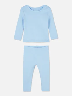 Ensemble Coordonné T-shirt Et Legging Côtelés