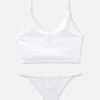Ensemble De Lingerie En Pointelle Non Rembourré