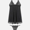 Ensemble Nuisette Sans Armature Et String
