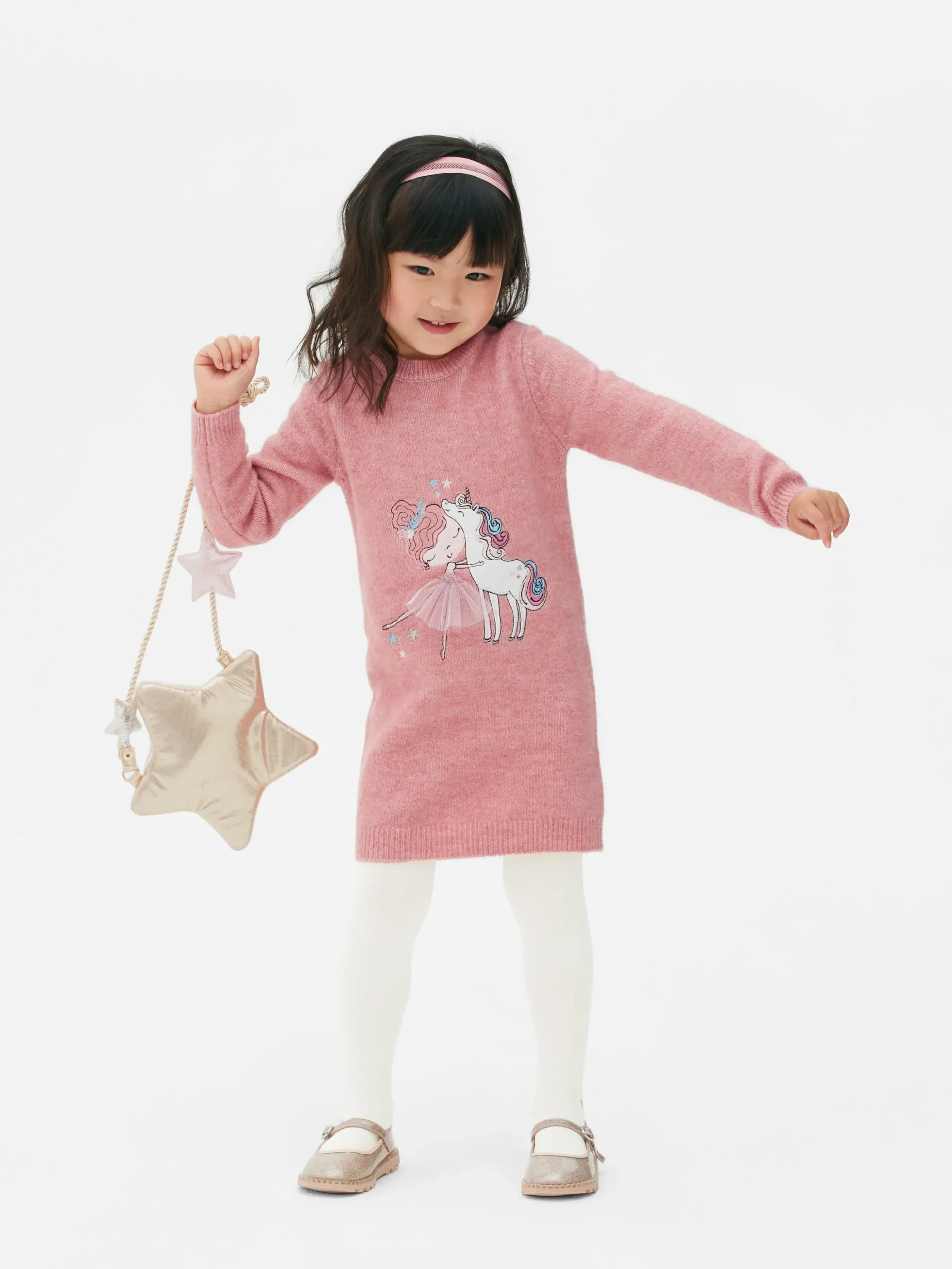Ensemble Robe-pull Et Collants à Motif Ballerine