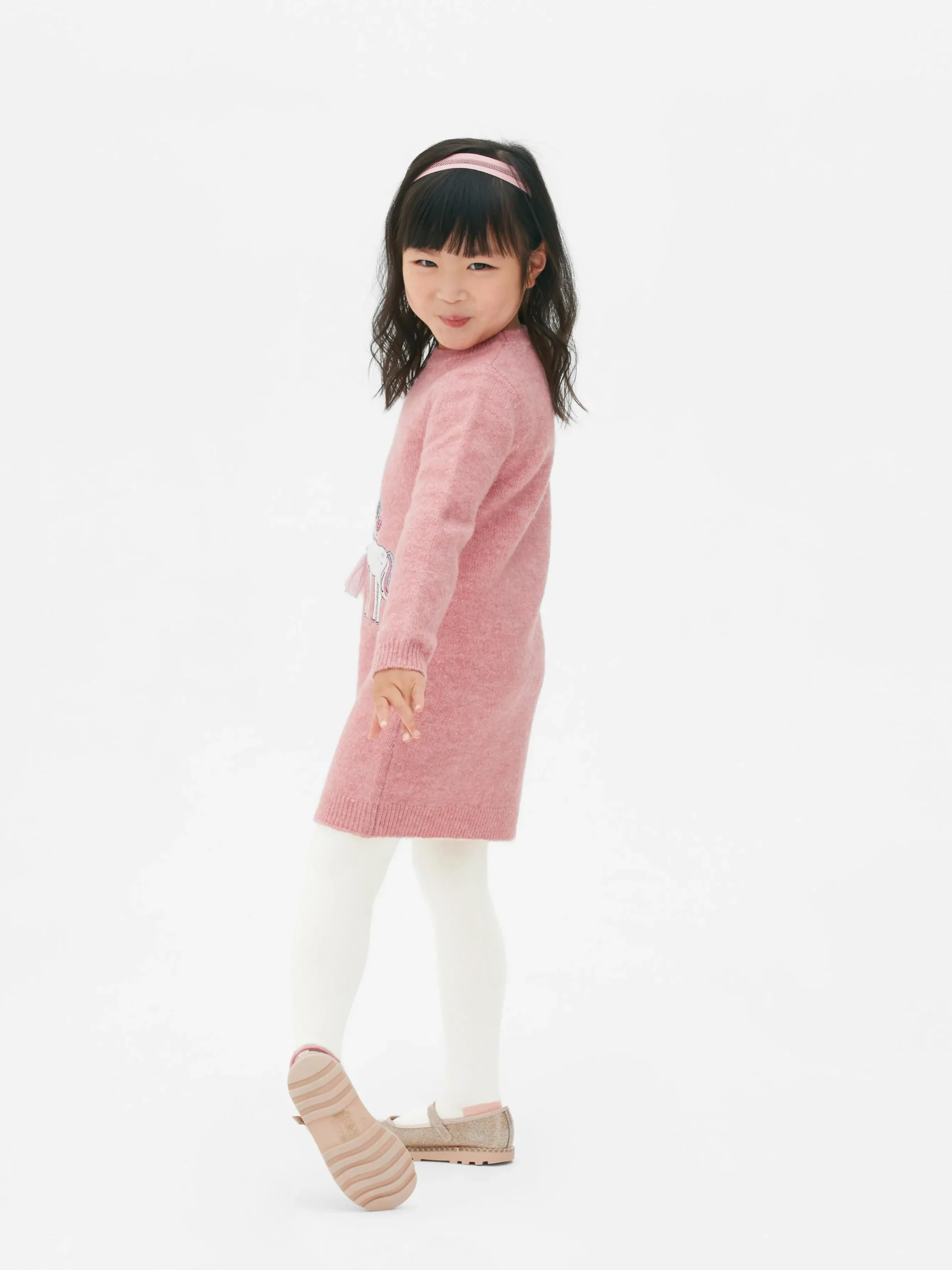 Ensemble Robe-pull Et Collants à Motif Ballerine