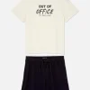 Ensemble Short Et T-shirt De Pyjama