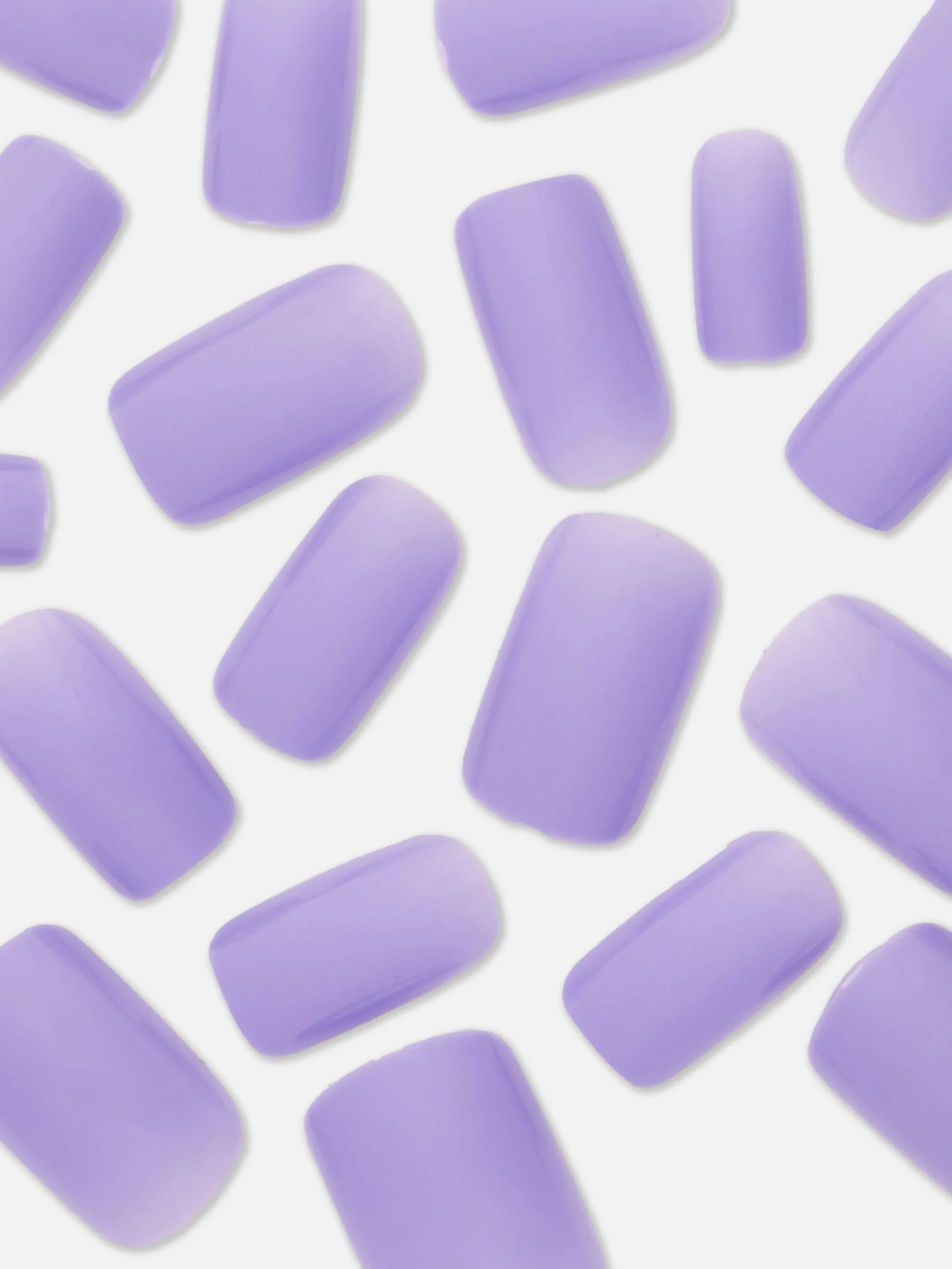 Faux Ongles Brillants Carrés PS...
