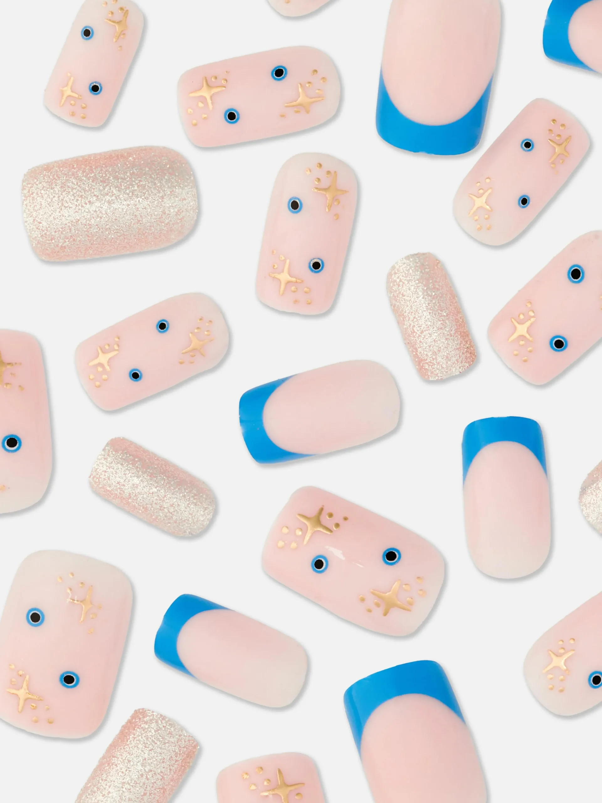Faux Ongles Pointus Et Glossy à Paillettes PS...