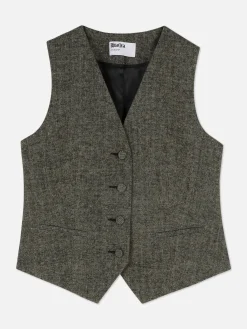 Gilet Avec Chevrons à Boutonnage Simple Rita Ora