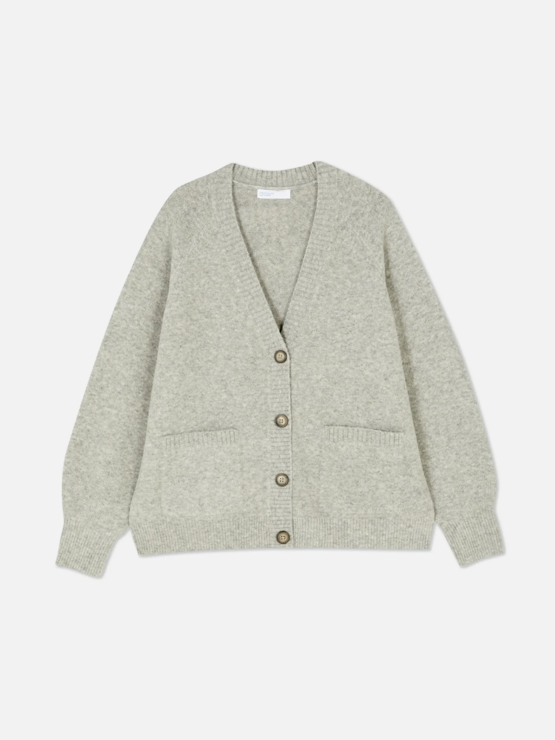 Gilet Boyfriend En Maille à Col En V