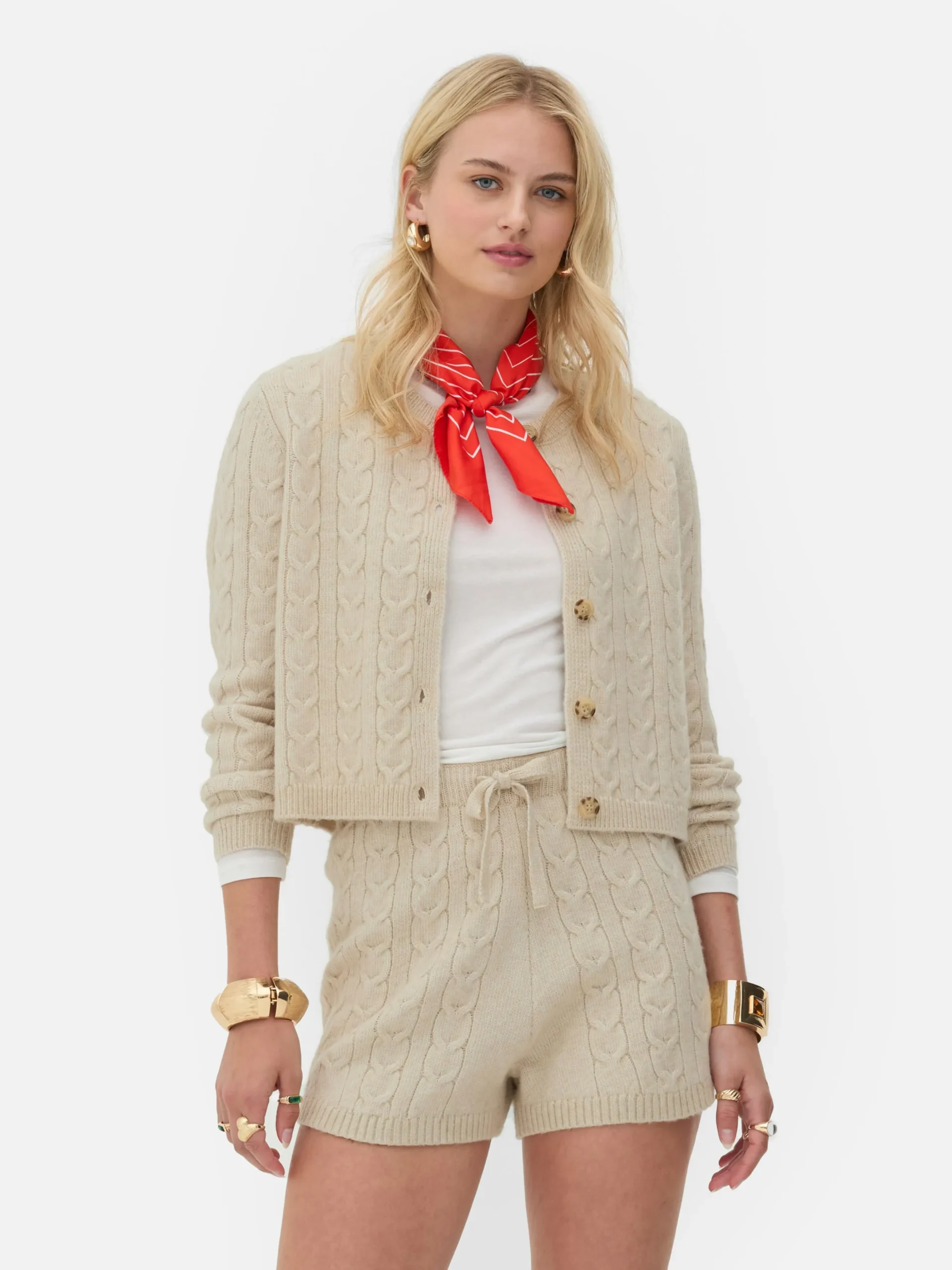 Gilet En Maille Torsadée Rita Ora
