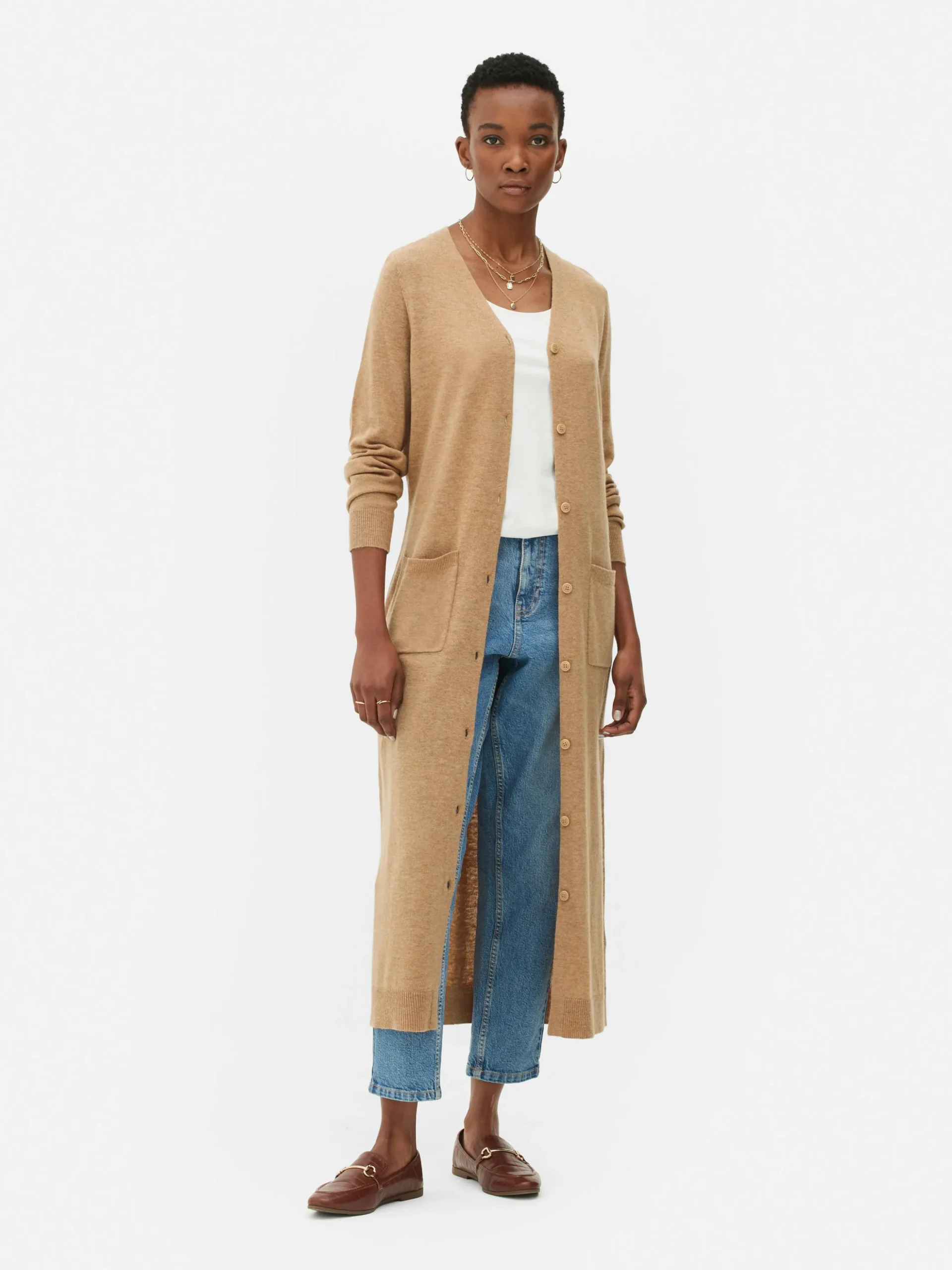 Gilet Long Boutonné