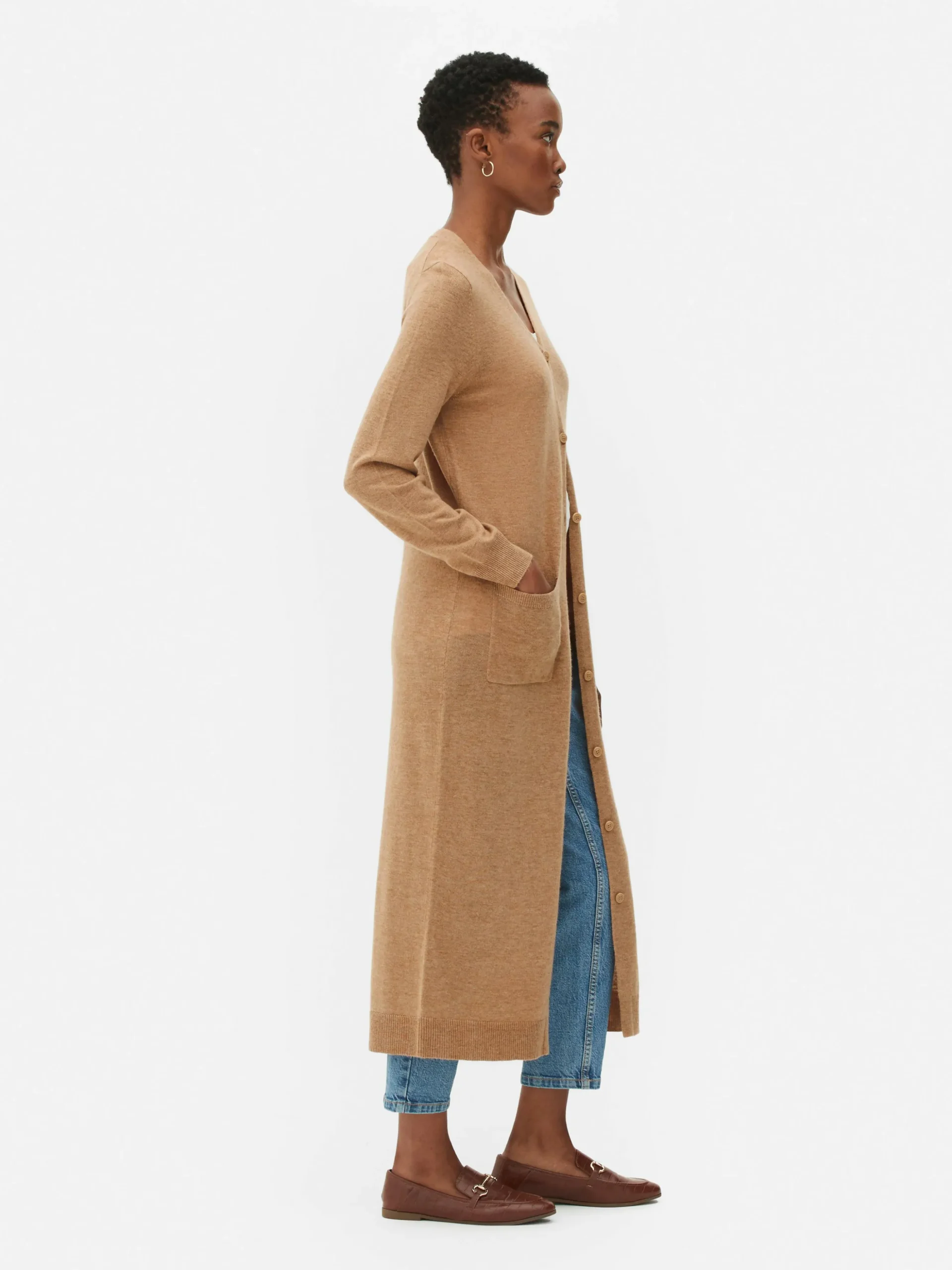 Gilet Long Boutonné