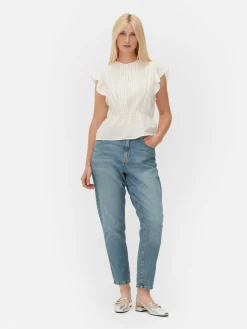 Haut Sans Manches En Broderie Anglaise