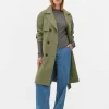 Imperméable à Double Boutonnage Et Ceinture