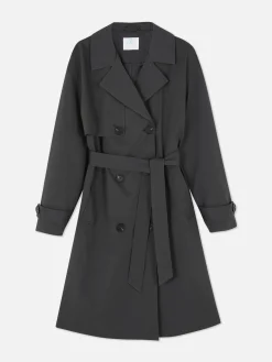 Imperméable à Double Boutonnage Et Ceinture