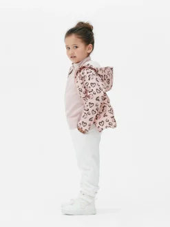 Imperméable à Motif Cœur Léopard