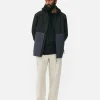 Imperméable Color Block à Poches Multiples