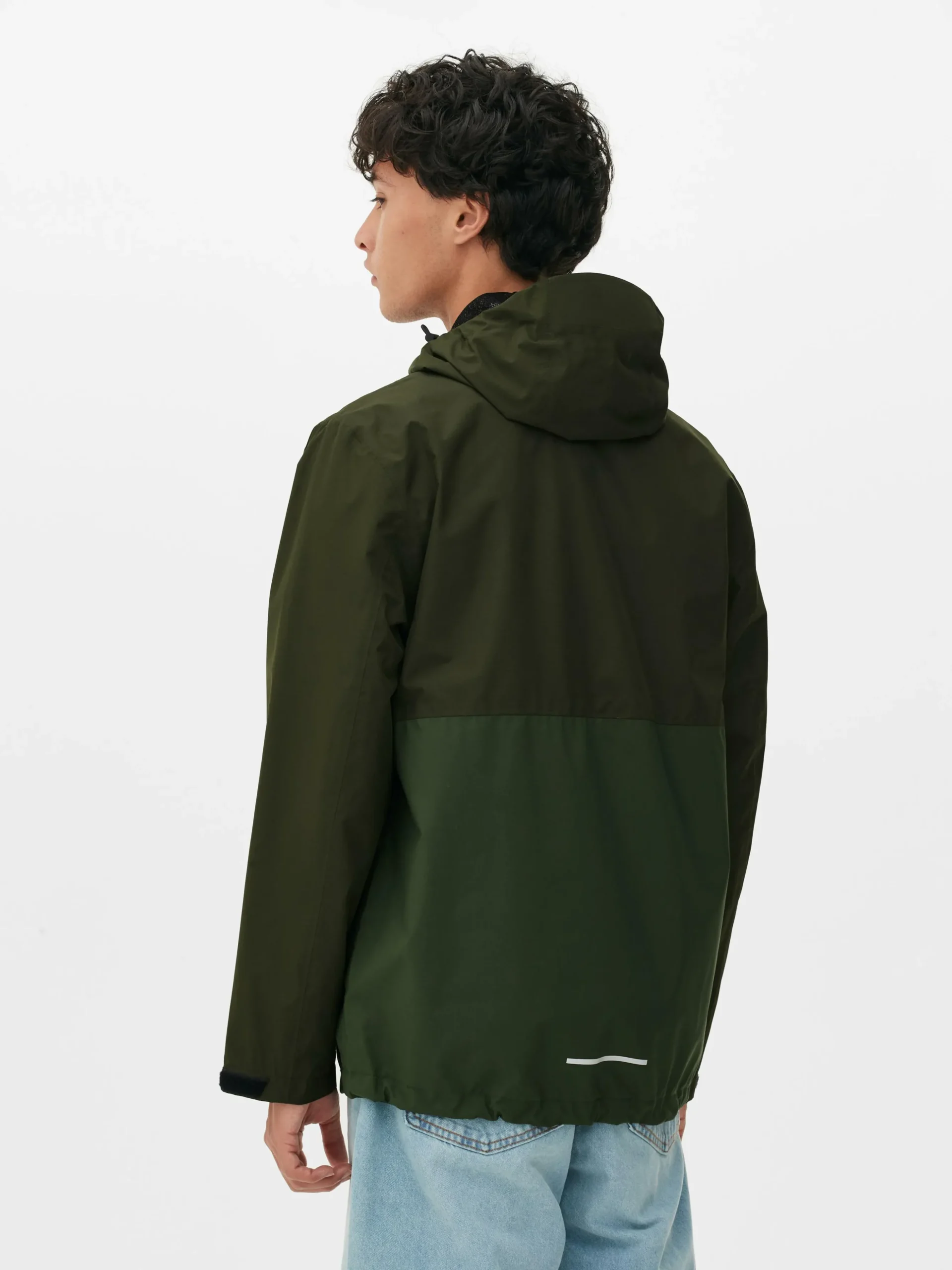 Imperméable Color Block à Poches Multiples
