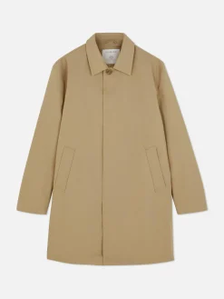 Imperméable Long à Boutonnage Simple