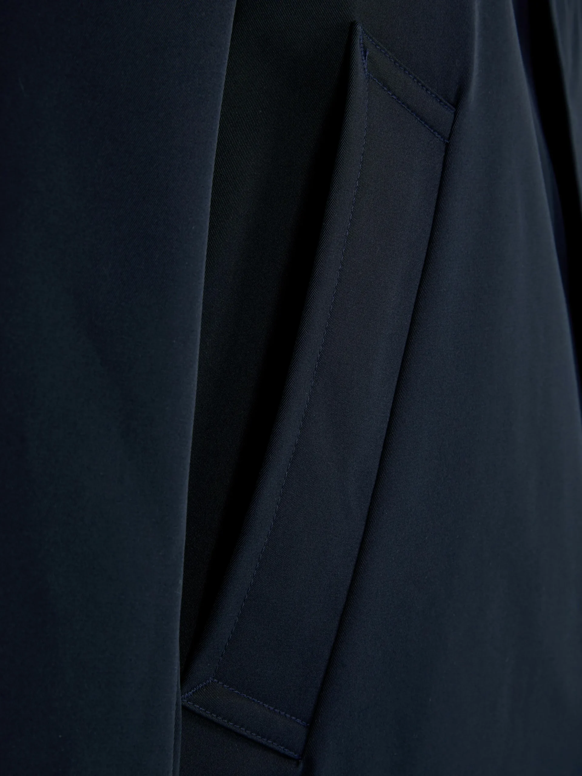 Imperméable Long à Boutonnage Simple