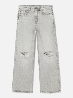 Jean Denim Large Fendu