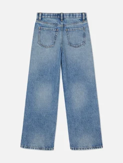 Jean Denim Large Fendu