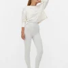 Legging Chiné Doublé De Velours Duveteux