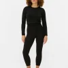 Legging Court Doublé En Velours
