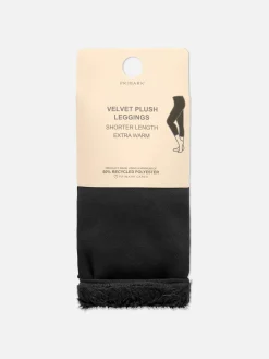 Legging Court Doublé En Velours