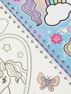 Livre D'autocollants Numérotés Licorne