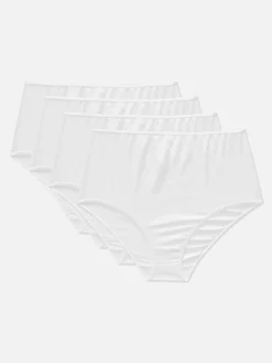 Lot 4 Culottes Hautes En Coton