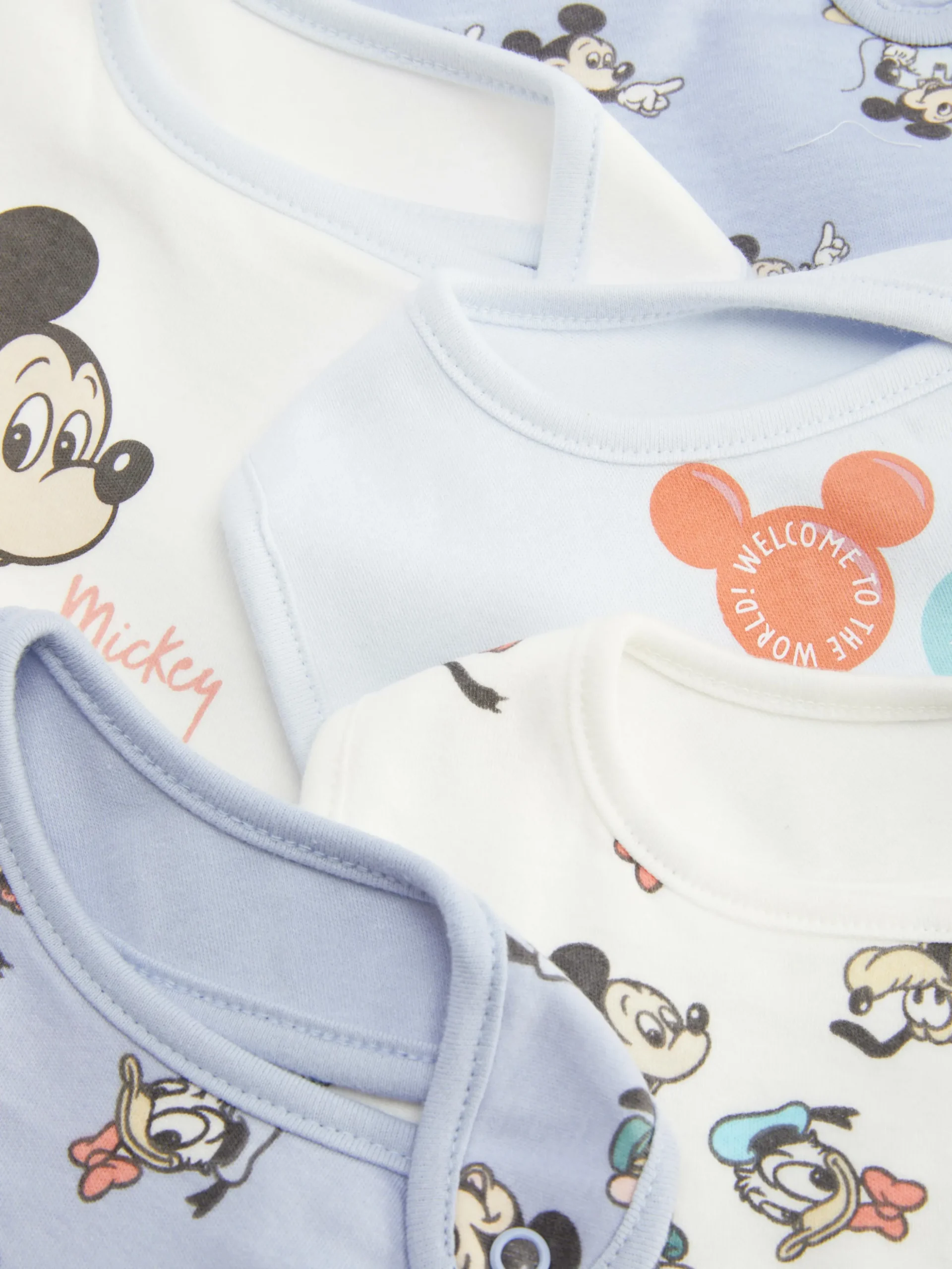 Lot De 5 Bavoirs Disney Mickey Mouse & Co.