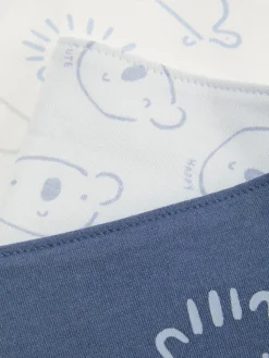 Lot De 3 Bavoirs Style Bandana à Motif Animal