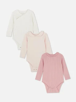 Lot De 3 Bodys à Motifs Variés