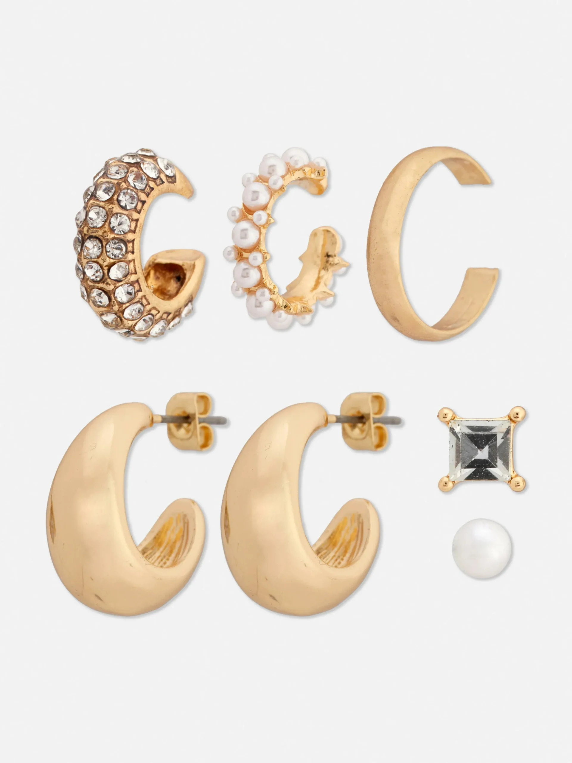 Lot De 6 Boucles D'oreilles à Fausses Perles