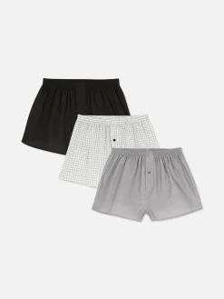 Lot De 3 Boxers à Carreaux Essential