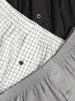 Lot De 3 Boxers à Carreaux Essential