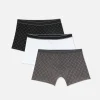 Lot De 3 Boxers à Imprimé Monogramme