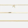 Lot De 3 Bracelets à Initiale Et Strass