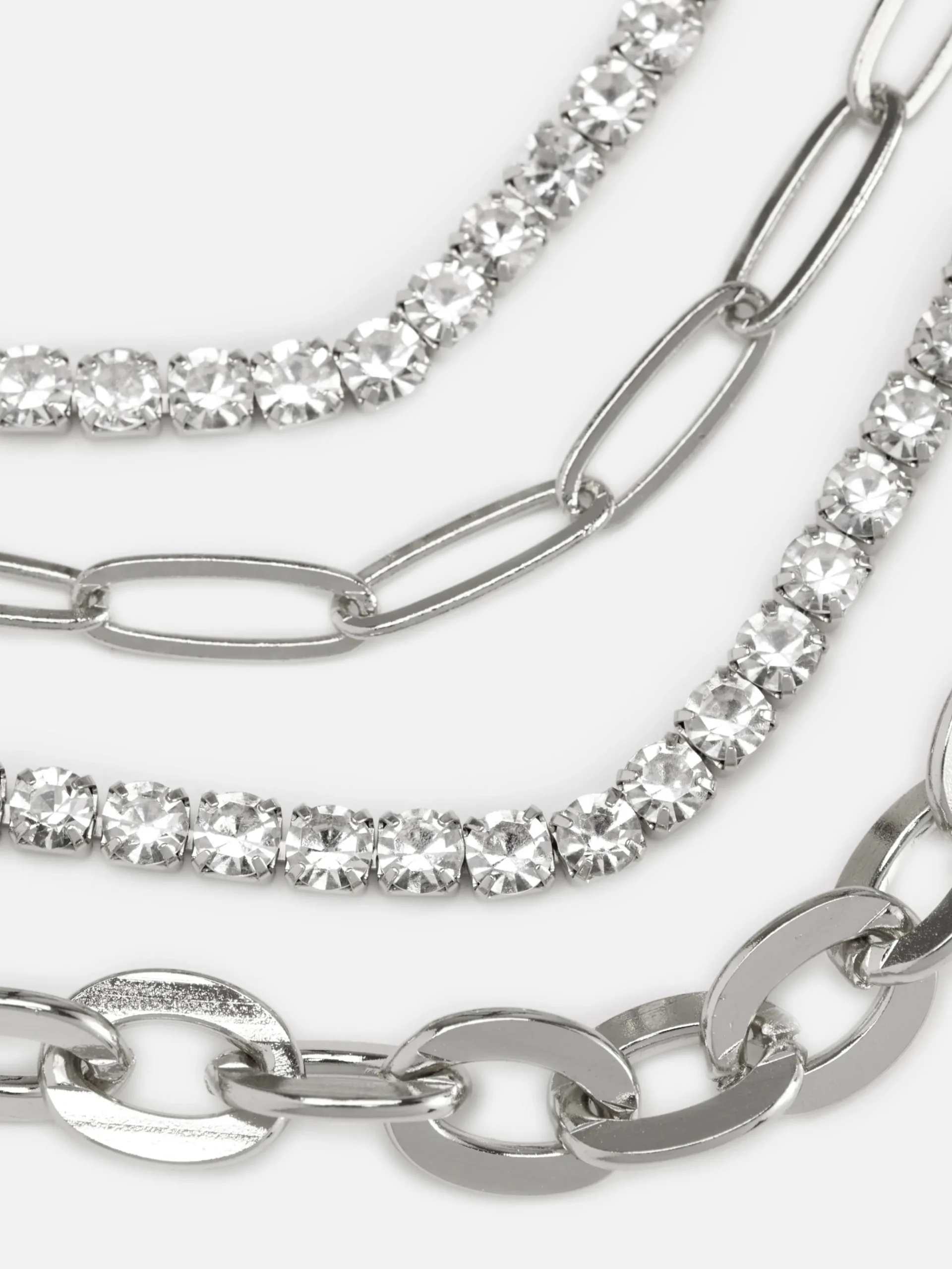 Lot De 4 Bracelets Chaîne à Strass