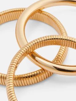 Lot De 3 Bracelets Jonc Texturés Rita Ora