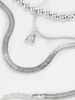 Lot De 3 Chaînes De Cheville Infinité Et Initiale