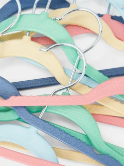 Lot De 10 Cintres Colorés Pour Enfants