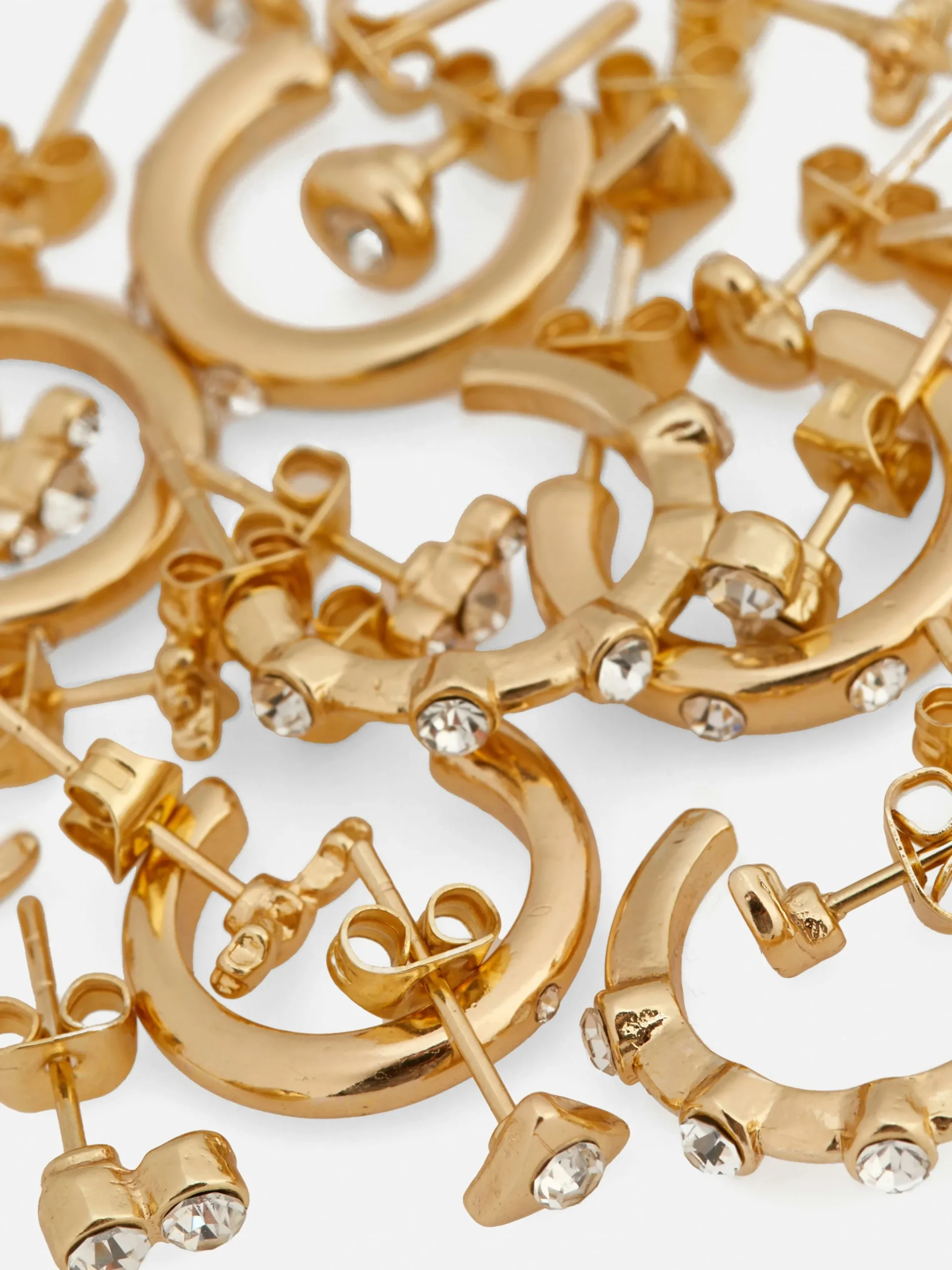 Lot De 15 Clous D'oreilles Et Créoles Variés