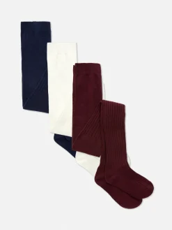 Lot De 3 Collants Côtelés Essential