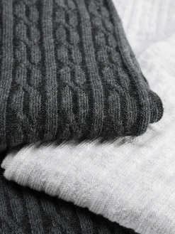 Lot De 3 Collants En Maille Torsadée